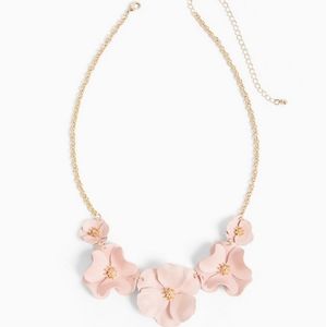 Torrid Pink Matte Floral Statement Necklace